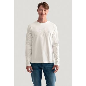 TRIČKO GANT REG TONAL SHIELD LS T-SHIRT EGGSHELL obraz