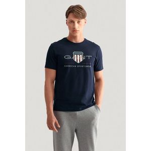 TRIČKO GANT REG ARCHIVE SHIELD SS T-SHIRT EVENING BLUE obraz