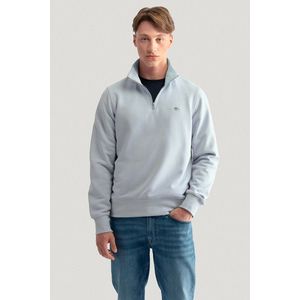 Modrá pánská mikina half-zip sweat obraz