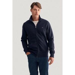 MIKINA GANT REG SHIELD FULL ZIP SWEAT EVENING BLUE obraz