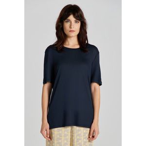 TRIČKO GANT REL DRAPED SS T-SHIRT EVENING BLUE obraz