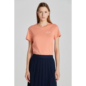 TRIČKO GANT REG ARCH SS T-SHIRT PEACHY PINK obraz