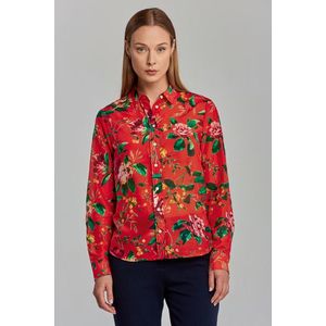 KOŠILE GANT D1. REG ROSE COT SILK SHIRT BRIGHT RED obraz