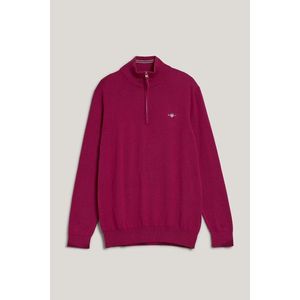 SVETR GANT CLASSIC COTTON HALFZIP BEAUTYBERRY PURPLE obraz