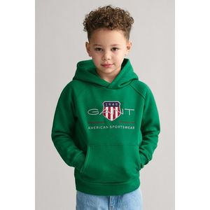 MIKINA GANT ARCHIVE SHIELD RAGLAN HOODIE WILD GREEN obraz