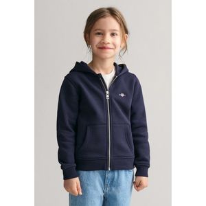 MIKINA GANT SHIELD ZIP HOODIE EVENING BLUE obraz