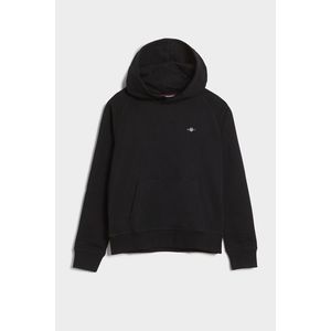 MIKINA GANT SHIELD HOODIE BLACK obraz