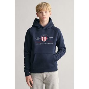 MIKINA GANT ARCHIVE SHIELD HOODIE EVENING BLUE obraz