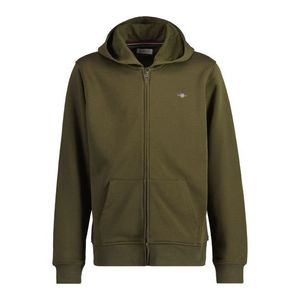 MIKINA GANT SHIELD ZIP HOODIE JUNIPER GREEN obraz