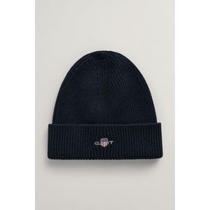 ČEPICE GANT SHIELD COTTON BEANIE EVENING BLUE obraz