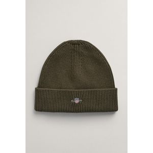 ČEPICE GANT SHIELD COTTON BEANIE JUNIPER GREEN obraz