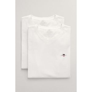 SPODNÍ PRÁDLO GANT C-NECK T-SHIRT 2-PACK WHITE obraz