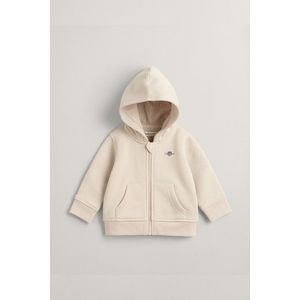 MIKINA GANT SHIELD ZIP HOODIE SOFT OAT obraz