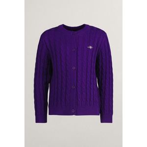 KARDIGAN GANT SHIELD COTTON CABLE CARDIGAN PANSY PURPLE obraz