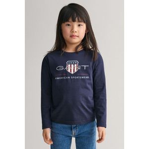 TRIČKO GANT ARCHIVE SHIELD LS T-SHIRT EVENING BLUE obraz