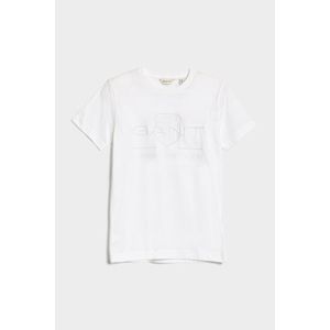 TRIČKO GANT TONAL AS SS T-SHIRT WHITE obraz