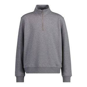 MIKINA GANT SHIELD HALF ZIP SWEATSHIRT CHARCOAL MELANGE obraz