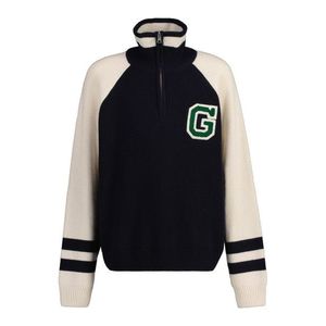 SVETR GANT GANT VARSITY KNITTED SWEATER EVENING BLUE obraz