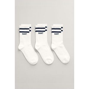 PONOŽKY GANT SPORT SOCKS 3-PACK WHITE obraz