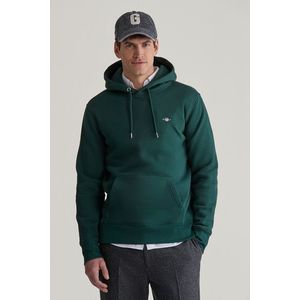 MIKINA GANT REG SHIELD HOODIE TARTAN GREEN obraz