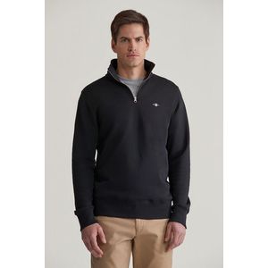 MIKINA GANT REG SHIELD HALF ZIP SWEAT BLACK obraz