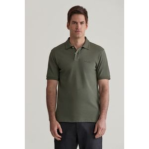 POLOKOŠILE GANT 3D GRAPHIC POLO DARK EARTHY GREEN obraz