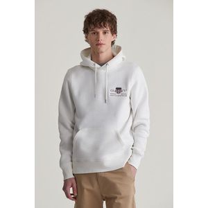 MIKINA GANT REG MEDIUM ARCHIVE SHIELD HOODIE EGGSHELL obraz