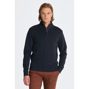 MIKINA GANT SACKER RIB HALF ZIP modrá obraz