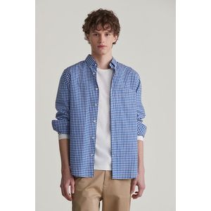 KOŠILE GANT REG POPLIN GINGHAM SHIRT COLLEGE BLUE obraz