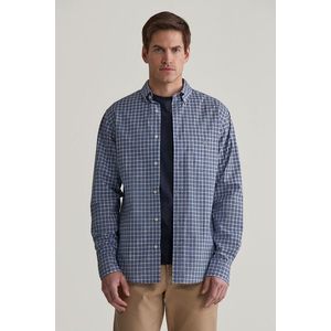 KOŠILE GANT REG POPLIN SMALL CHECK SHIRT COLLEGE BLUE obraz