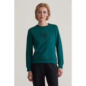 MIKINA GANT REG TONAL SHIELD C-NECK SWEAT DEEP FOREST obraz