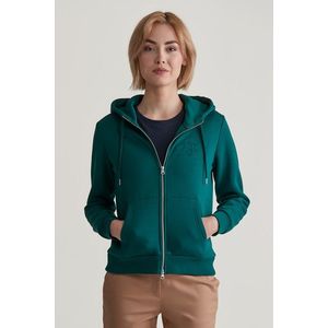 MIKINA GANT REG TONAL SHIELD ZIP HOODIE DEEP FOREST obraz