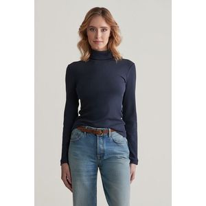 ROLÁK GANT SLIM RIB TURTLENECK EVENING BLUE obraz