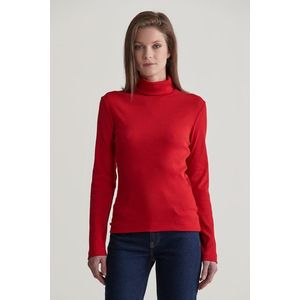 ROLÁK GANT SLIM RIB TURTLENECK RUBY RED obraz