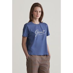 TRIČKO GANT REG SCRIPT T-SHIRT DUSTY NAVY obraz