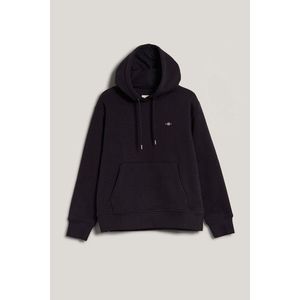 MIKINA GANT SHIELD HOODIE BLACK obraz