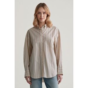 KOŠILE GANT OS STRIPED POPLIN BD SHIRT CREAM obraz