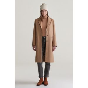 KABÁT GANT CLASSIC TAILORED WOOL COAT WARM KHAKI obraz