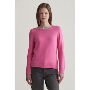 SVETR GANT CLASSIC COTTON C-NECK CANDY PINK obraz