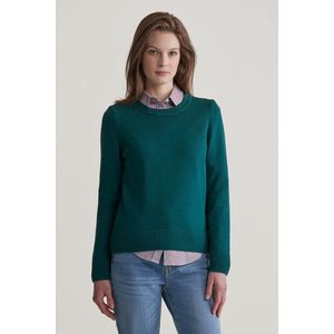 SVETR GANT CLASSIC COTTON C-NECK DEEP FOREST obraz