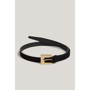 OPASEK GANT SLIM SUEDE BELT BLACK obraz