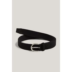 OPASEK GANT ELASTIC BRAIDED BELT BLACK obraz