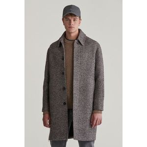 KABÁT GANT WOOL CAR COAT DEEP BROWN obraz