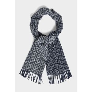 ŠÁLA GANT G PATTERN WOVEN SCARF EVENING BLUE obraz