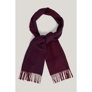 ŠÁLA GANT G PATTERN WOVEN SCARF WINE RED obraz