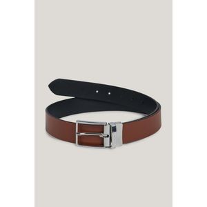 OPASEK GANT REVERSIBLE LEATHER BELT BLACK obraz