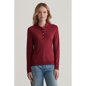 POLOKOŠILE GANT REG SEAMLESS LS POLO PLUMPED RED obraz