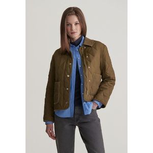 BUNDA GANT QUILTED JACKET WITH CORD DETAILS DARK CACTUS obraz