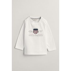 TRIČKO GANT ARCHIVE SHIELD LS T-SHIRT WHITE obraz