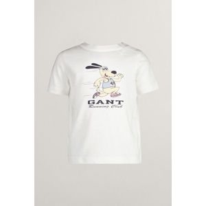 TRIČKO GANT GANT RUNNING DOG PRINT T-SHIRT WHITE obraz